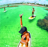 Stand Up paddle nas piscinas naturais
